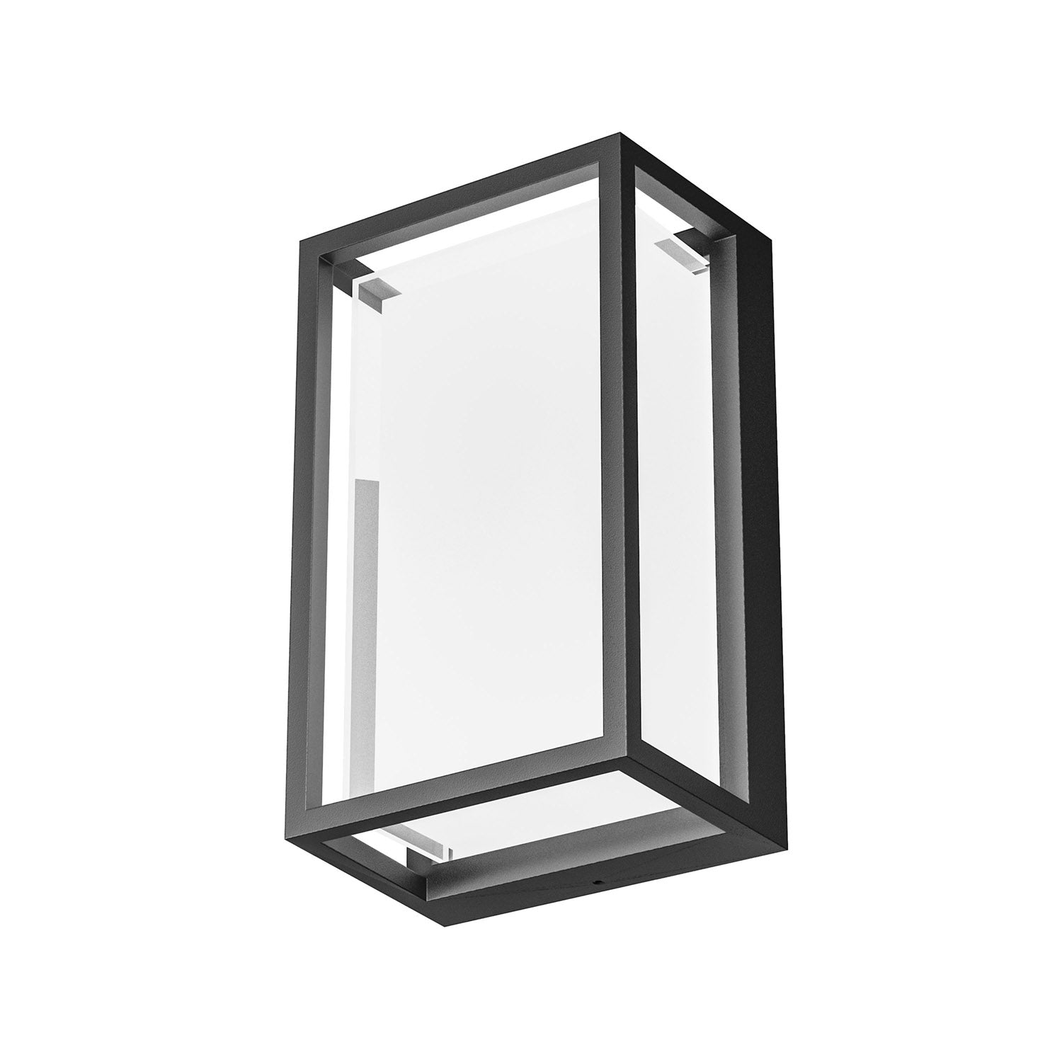 GEALUCE Applique gabbia in alluminio finitura bianco-antracite-marrone diffusore in metacrilico IP65 LED GEALUCE Applique gabbia in alluminio finitura bianco-antracite-marrone diffusore in metacrilico IP65 LED